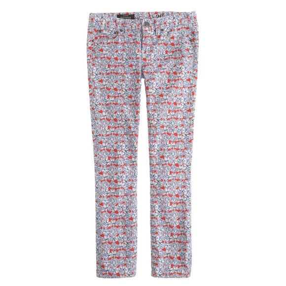 J. Crew Liberty Floral Toothpick Jeans - Picture 2 of 5